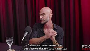 damn, fckcast 2 suruba recording with audience is wild! reco romanello takes monster cock in anal!