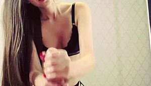 Perfect Oiled Handjob By Petite Babe Lisa Takami Ends With Massive Cumshot