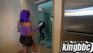 halloween night brings big black dick trickery