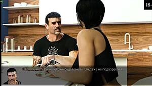 Anna's exciting affection gameplay continues on the beach