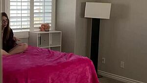 i take my nerdy step sister’s backside for her first ride