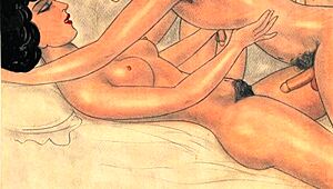 Vintage erotic drawings bring steamy fantasies to life.