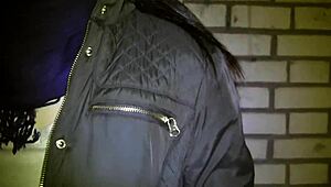 Wow, young asian sucking cock in ass outdoors now!