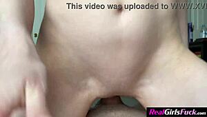 i take my nerdy step sister’s backside for her first ride