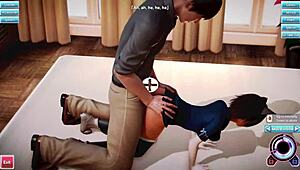 In this episode, he's fucking the sexy petite cop's big ass