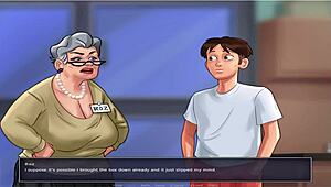 Summer time saga unc part 21 features old busty character