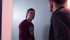 Yo, check this cutepie twink dicking down a hot couple for V-Day at Nextdoorstudios