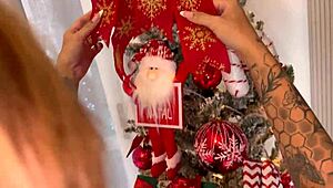 Natal Chegou e o Seu Presente Sou Eu. Brazilian Amateur Couple Shares Homemade Fun.