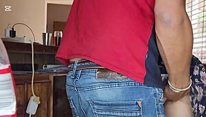 Fucking my friend's wife in standing missionary quickie while he's next door?