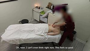 Hot Redhead Trophy Wife Returns for Massage but Craves More Action