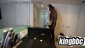 halloween night brings big black dick trickery