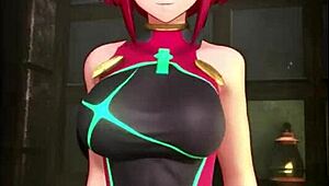 Blobcg cowgirl rides hard in wild boobjob hentai collection