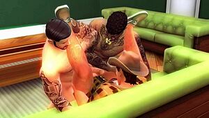 Morning Threesome Sex