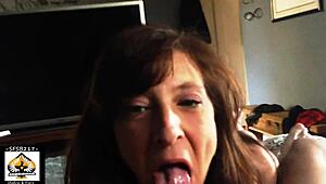 Hot granny delivers steamy blowjob in amateur compilation