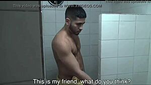 me and my latino buddy getting it on in the showers