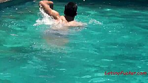 Latin Gay Teens Fucking Hard by the Pool