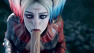 3D compilations of Harley Quinn getting bent over. Sexy cartoon action in wild doggystyle scenes.