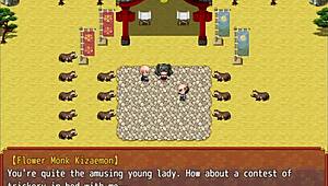 battle shrine maiden honoka part 4 with fingering blowjob masturbation