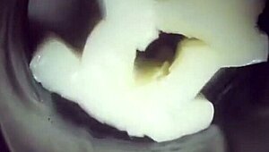 wow, check inside my fleshlight with that wild creampie finish! 😜