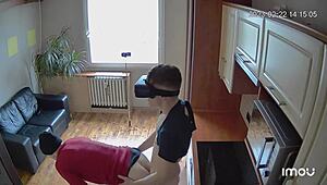 Scoout007 slams Bican hard on the kitchen counter in raw gay action