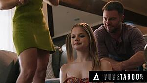 Pure Taboo: Petite Babysitter Coco Lovelock Faces Pissing Humiliation for Kinky Couple