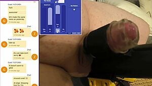 i showed off online, strangers jerked me hard, came four times!