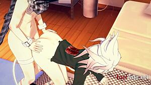 Yo, Dangan Ronpa 2 yaoi 3D with Ouma and Nagito bareback!