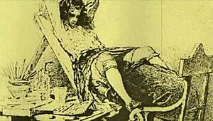 vintage erotic illustration with steamy retro vibes!