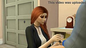 Uncover the tigress's pussy in Sims 4 hentai adventure