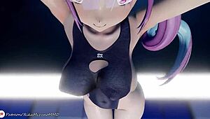 Minato Aqua And Yozora Mel Dance Boldly