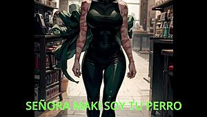 Maki Zenin Te Domina with Femboy Sissy JOI in Español Hentai Action!