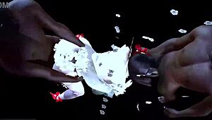 two bbc fuck bigboobs chick in 3d animation 244