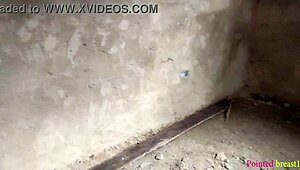 The cheating wife opens her big pussy, moaning as the contractor's dick pounds her.