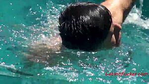 Latin Gay Teens Fucking Hard by the Pool