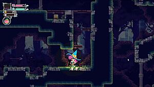 In Flip Witch Pixel Hentai Game Episode 2, the big monster girl uses a huge sextoy for intense pleasure