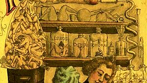 Back in the day, vintage erotic drawings told wild stories.