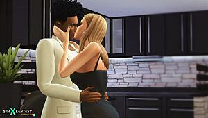 Rich and black polliana demure takes monster cock in bold hentai cartoon.