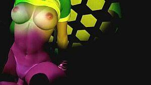 Brazilian collage girl riding in the club.