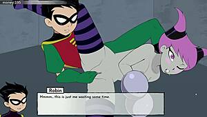 Intense Anime Game Battle With Teen Titans In Cartoon Hentai Part Thirty-One