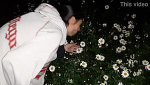 Sex With A Housekeeper After A Walk In The Garden - Girls Fly Orgasm!