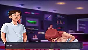 Summer time saga unc part 21 features old busty character