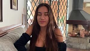 Wow! First Casting with Busty Skinny Brazilian Teen POV!