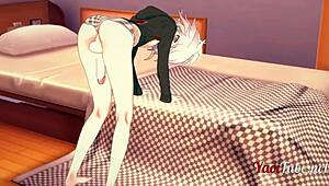 Yo, Dangan Ronpa 2 yaoi 3D with Ouma and Nagito bareback!