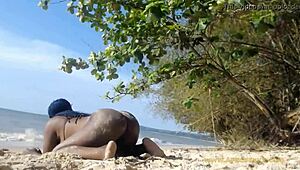 butt naked twerking in public streets with that big teen ass on display.