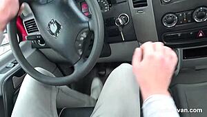 this old granny locked me in handcuffs inside a creepy van for kicks.