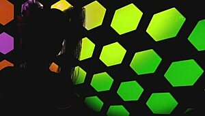 Brazilian collage girl riding in the club.