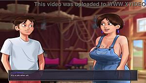 Summer time saga unc part 21 features old busty character