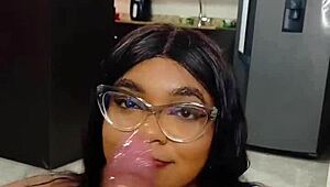 Does this pretty petite Colombian get fucked hard in casting?