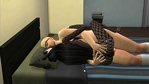 Damn! Little Asian Chinese Whore Serves Client in Hentai Style!