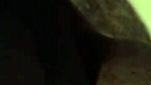 This ts gets a sloppy blowjob from a hooded black guy